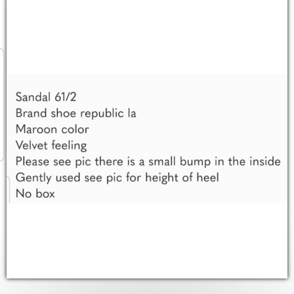 Sale Shoe Republic LA Maroon Color Heels - Picture 8 of 9